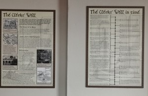 The Clerk's Well information sign