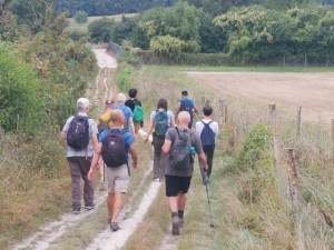 Walkers near Wotton, Surrey